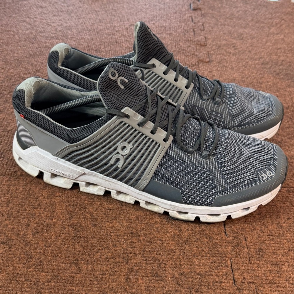 B- gym On Cloudswift Mens Grey Charcoal Running Shoes Size 12 Helion CloudTec